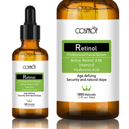 Retinol Serum - Anti Aging Anti Wrinkle Facial Serum - VITAMIN A 2.5% Anti Acne Face (Best Cream To Get Rid Of Acne Scars In India)