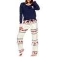 thumbnail image 2 of U.S. Polo Assn. Women's & Women's Plus 2pc Long Sleeve and Lounge Pajama Pant Sleep Set, 2 of 5