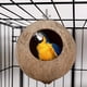 thumbnail image 1 of GOOHOCHY POPETPOP - Nido de pájaro de cáscara de coco para mascotas, nido de cría para hámster, ardilla, artesanías, delicado colgante de casa de pájaros para jardín, 1 of 7