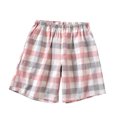 thumbnail image 2 of BRGZLK Women's Home Shorts Lounge Pajama Cotton Sleep Shorts Woven Light Shorts Pocket Five Quarter Pants, 2 of 7