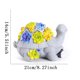 thumbnail image 2 of Estatua de luz Solar tortuga flor tortuga decorativa impermeable para decoración de jardín, 2 of 9