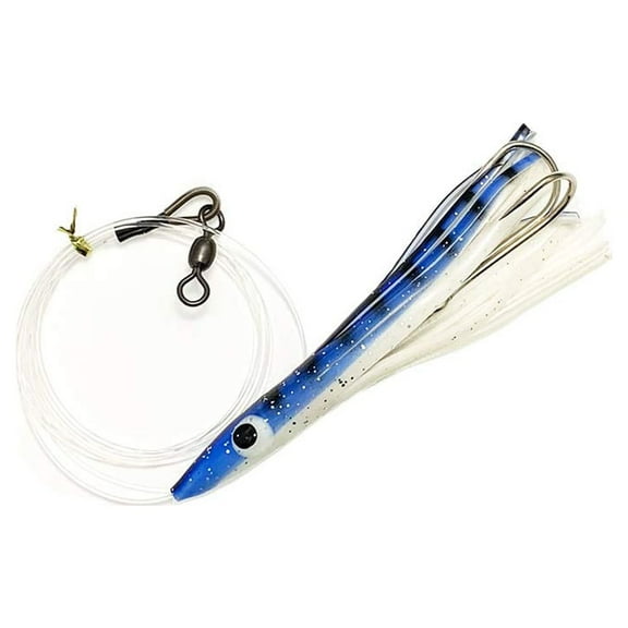 4.5" Tuna Clone Rigs - Blue/White - 6 pcs - Item # 105
