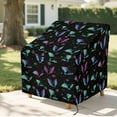 thumbnail image 6 of Renewold Waterproof Outdoor Chair Covers UV Protection Dust Proof Swivel Outdoor Chair Cover Halloween Decor for Patio Lawn Furniture Fits up to 29W x 33D x 36H Inches, Bat Spider Web Print, 6 of 7