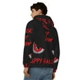 thumbnail image 4 of Kdxio Happy Halloween2 Print Men Hoodies Casual Hoodies for Men with Zip Pockets Full Zip Long Sleeve Sweatshirt Sports Hooded Jacket-Medium, 4 of 5