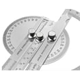 thumbnail image 5 of Transportador de acero inoxidable 0-180° Brazo transportador Regla de medición Herramienta de ingeniería Transportador con regla de 140 mm, Regla de ángulo universal para pintar y, 5 of 5