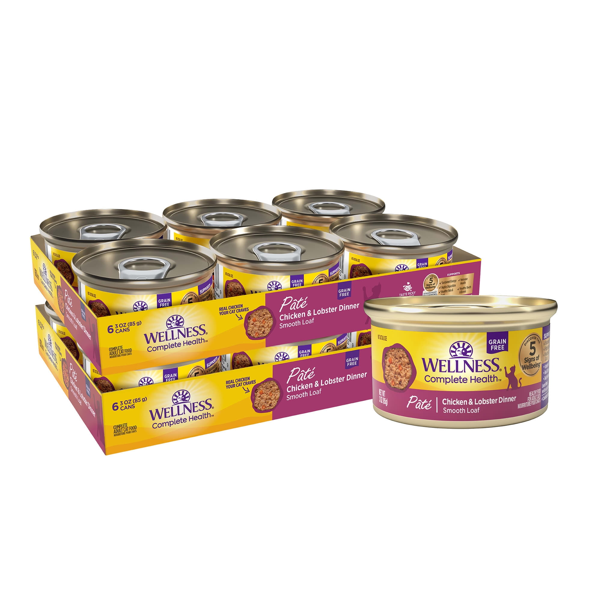 Free Shipping! Wellness Complete Health Canned Cat Food with