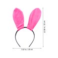 thumbnail image 2 of EeaseCA 2pcs Rabbit Ears Headband Masquerade Hair Hoops Adorable Cartoon Hairpin, 2 of 7