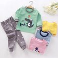 thumbnail image 4 of Conjuntos de pijama de dibujos animados Kawaii para niños y niñas, camiseta de manga larga con pantalones, ropa de dormir para bebés pequeños, ropa de Navidad, novedad, 4 of 4