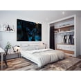 thumbnail image 2 of Mudket Blue Eyed Black Panther Night Scene Canvas Wall Art, Moody Modern Wildlife Cool Posters Print Waterproof Canvas for Man Cave Office Living Room Home Decor, Framed Ready to Hang - 12"L x 8"W, 2 of 9
