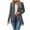 Dark Gray, variant on Women's Cardigan Casual Loose Fit Long Sleeve Open Front High-Low Spring Fall Comfortable Tops