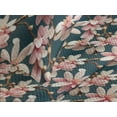 thumbnail image 3 of Ambesonne Spring Quilted Coverlet 3 Pcs, Art Cherry Blossoms Closeup, Queen Size, Petrol Blue and Pale Pink, 3 of 4