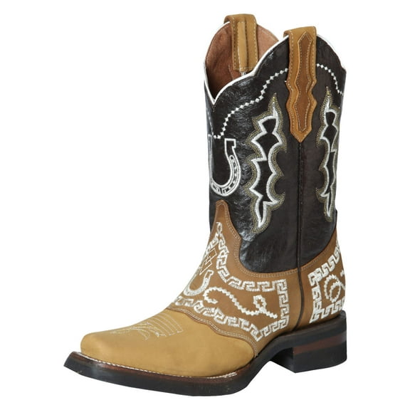El General Rodeo Boot - Nobuck Honey with Embroidery 51111