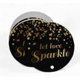 thumbnail image 2 of Inkdotpot Pack Of 100 Let Love Sparkle Wedding Favor Paper Tags Craft Real Gold Foil Hang Tags, 2 of 6