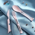 thumbnail image 6 of Travelwant 4Sets/12Ppcs Cutlery Set 3-in-1 Portable Travel Cutlery Set, Reusable Flatware Set Dinnerware Set Tableware Set for Workplace School Picnic Camping, 6 of 7