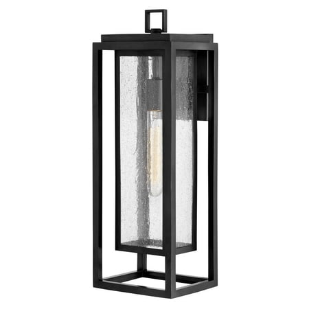 1 Light Large Outdoor Wall Lantern in Transitional Style 7 inches Wide By 20 inches High-Black Finish-Incandescent Lamping Type Bailey Street Home