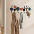 thumbnail image 4 of Hovmgk No Drill Over Door Hooks, Space-Saving Clothes Organizer for Bedroom & Bathroom, Heavy Duty Metal Hanger, Punch-Free Adhesive Installation, Multicolor Storage Solution, 4 of 6