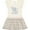 Natural with Stripes, variant on Inktastic Elephant Girls Toddler Dress