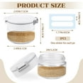 thumbnail image 2 of Sekonow 3 Pack Spice Shaker for Salt & Pepper, Anti-Clogging, Airtight Lid, Seasoning Containers Glass Spice Jars with 2 Hole Sizes and Labels, 2.9oz, 2 of 7