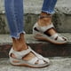 thumbnail image 4 of Moda Mujer Slide Hollow Out Sandalias cómodas Slope Heel Beach Casual Shoes Wmkox8yii  sa584, 4 of 9