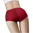 thumbnail image 4 of Summer Savings Panties for Women Women's Solid Color Lace High Waist High Elasticity Lift Buttocks Cultivate eself T Shaped Briefs Body Shaping Briefs High Waisted Plus Size, 4 of 4