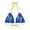 Gold, variant on Effete Feline Claw Marks Scratch Strappy Triangle Bikini Top (AOP)