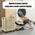 thumbnail image 5 of Clothing & Closet Storage - Foldable Laundry Baskets Multi Functional Portable Dirty Clothes Hamper With Wheels Organization Toy Storage Basket With Handle, 5 of 7