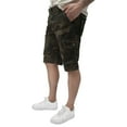 thumbnail image 3 of RAW X Mens Belted 12.5" Inseam Knee Length Cargo Shorts, Olive Camo, 30, 3 of 7