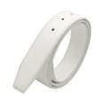 thumbnail image 5 of Segolike Vintage Style Mens Belt, DIY Without Buckle Solid Color Waistband 33mm Width 120cm Waist Belt Dress Casual Adults Replacement White, 5 of 7