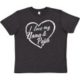 thumbnail image 3 of Inktastic I Love My Nana and Papa in White Chalk Heart Youth T-Shirt, 3 of 5