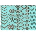 thumbnail image 1 of Ahgly Company Indoor Rectangle Solid Light Blue Modern Area Rugs, 2' x 3', 1 of 4