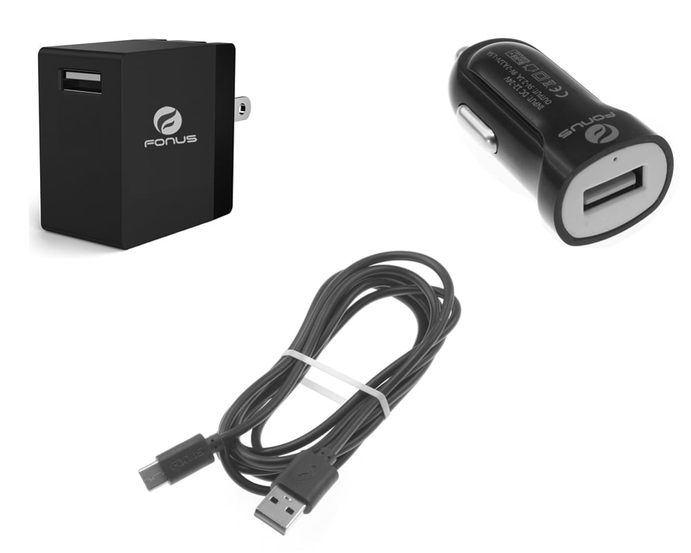 USB Cable Fast Home Car Charger for Motorola Moto G Pure/Power (2022