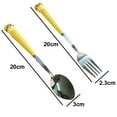 thumbnail image 2 of Ensemble de Couverts pour Enfants 2 Pcs, Ustensiles de Table Cuillère Fourchette, 2 of 5