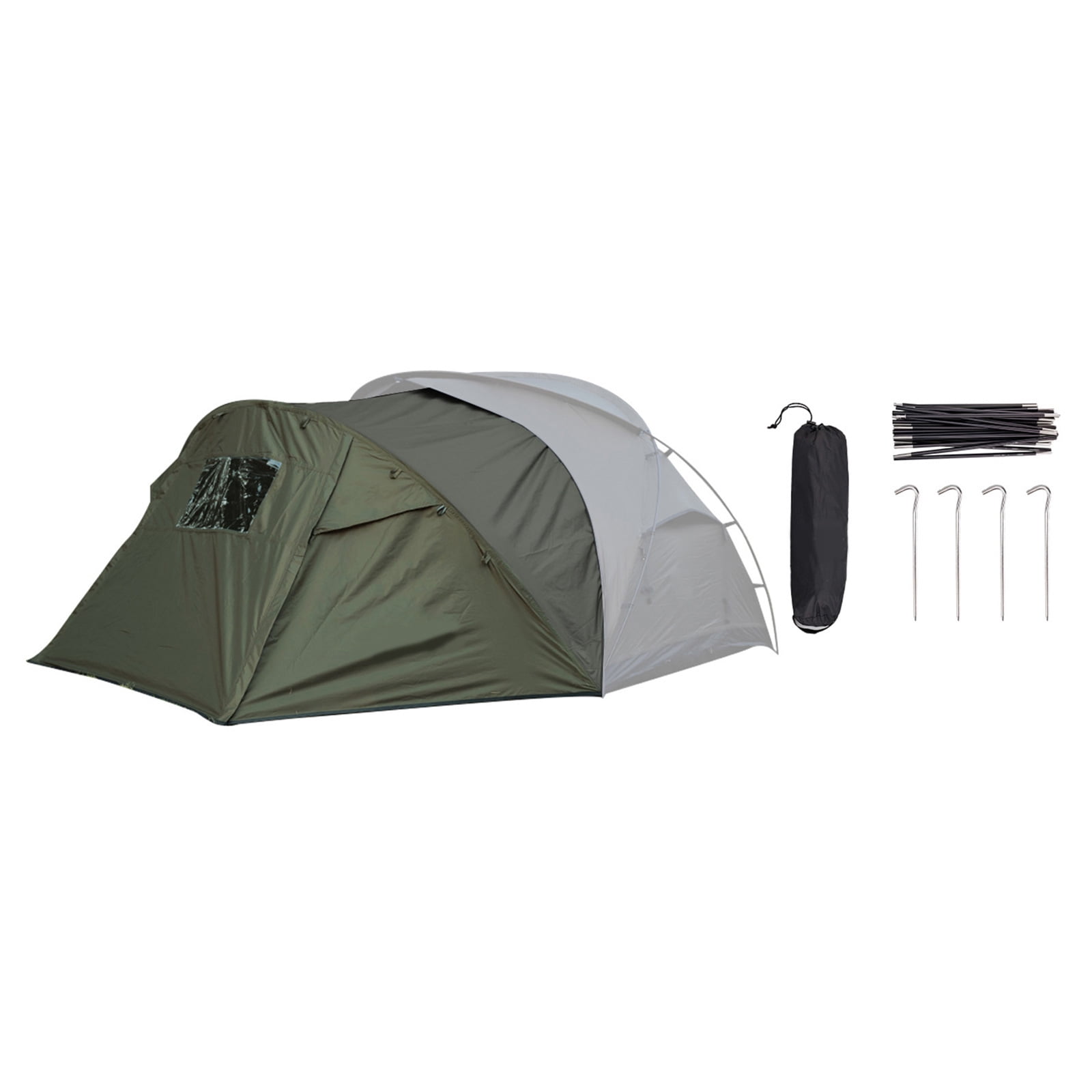 Camping Tent Extended Front for Mountaineering Backpacking Tent Travel Watertight Light Weight Awning Family Camp Tent
