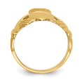 thumbnail image 2 of Auriga Fine Jewelry 14K Yellow Gold Ladies Claddagh Ring for Women Size 6, 2 of 6