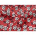 thumbnail image 5 of oneOone Viscose Jersey Red Fabric Leaves & Clover Craft Projects Decor Fabric Printed By The Yard 60 Inch Wide, 5 of 5