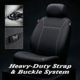 thumbnail image 4 of Genuine Dickies 2-Piece Logan Wetsuit Seat Covers, Car Seat Covers, Universal-Fit Automotive Seat Covers, Interior Accessories for Car, SUV, Crossovers, Car Seat Cover – Black, 4 of 11