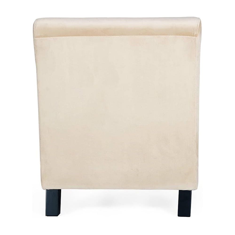 Kepooman Modern Polyester Lounge Chaise Rest Sofa for Bedroom Dorm, Beige Kepooman Modern Polyester Lounge Chaise Rest Sofa for Bedroom Dorm, Beige