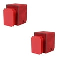 thumbnail image 2 of Dalazy Étui en Cuir pour Cartes 100+ Cartes sous Pochette pour Affaires Rouge 2ensemble, 2 of 6