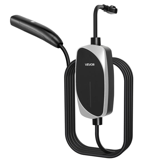 Dranite Portable 16A Tesla Charger, 25ft Cable, 120V-240V, w/NEMA 6-20 & 5-15 Plugs & NACS Connector for Model Y/X/3/S