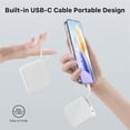 thumbnail image 4 of 2-Pack 10,000 mAh Portable Power Banks with Built-In USB‑C Cable – Dual Device Charging, Compact Design Combo, 4 of 9