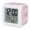 Dusty Rose, Blush, Rose Quartz, Peony, variant on Lavender Purple Digital Alarm Clock for Bedrooms,Smart LED Alarm Clock with 7 Color Changing Night Light,Vintage Solid Color Modern Minimalist Silent Wake Up Clocks for Sleep Study Cooking 3.2"x3.2"