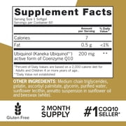 Qunol Ubiquinol CoQ10 Softgels, 200mg, Extra Strength, Heart Health Supplement, 60 Count