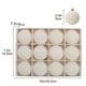 thumbnail image 2 of Adornos de bolas de Navidad de terciopelo Paquete de 12 | Adornos colgantes decorativos de plástico marrón flocado de 2.4" | Duradero, fácil de colgar, textura elegante | Decoración de árbol de, 2 of 6