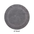 thumbnail image 4 of Better Trends Round Bath Mat 30" Diameter Elegant Reversible Bath Rug, Extra Soft Cotton for Ultimate Comfort, Absorbent, Ideal for Half Baths and Powder Rooms, (Gray) Lux Collection, 4 of 6