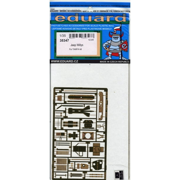 Eduard 35347 Jeep Willys Photoetched Detail Set for 1/35 Scale Tamiya Model Kit