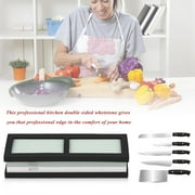 willingboy New Upgraded Kitchen Whetstone Knife Grit 1000#4000 Sharpener Double Side Sharpening Stone Stand Knife Grit Sharpener Stone(White+Light Green)
