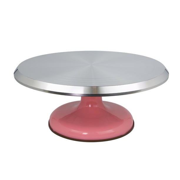 Soporte Giratorio de Aluminio para Pasteles 12" (31 cm) - Base Estable y Profesional para Decoración de Repostería