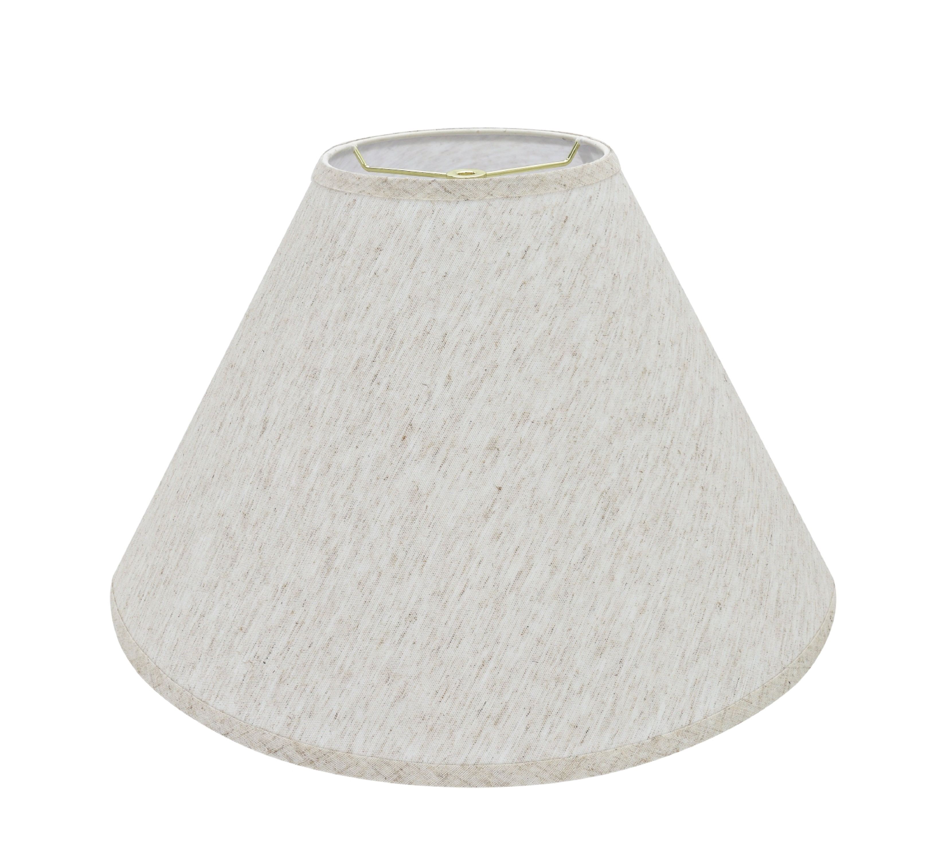 Aspen Creative 32772 Transitional Hardback Empire Shaped Spider Construction Lamp Shade in Beige, 18" wide (7" x 18" x 12 1/2")