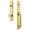 Lifetime Brass, variant on Grandeur Cardgrbor_Esetd_Na Carre Solid Brass Rose Dummy Full Plate "D" Grip Handleset -