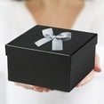 thumbnail image 4 of Small Gift Boxes with Lids for Presents Assorted Sizes Nested Black Bridesmaid Boxes Set of 4 for Birthday Proposal Bridal Showers Wedding Christmas Crafting Anniversary, 4 of 6